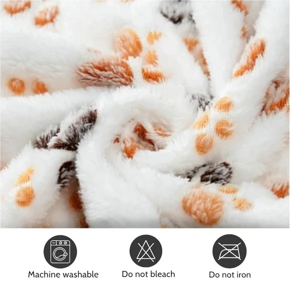 Soft White Dog & Puppy Blanket for Couch Durable Size 23x15 - Picture 4 of 5